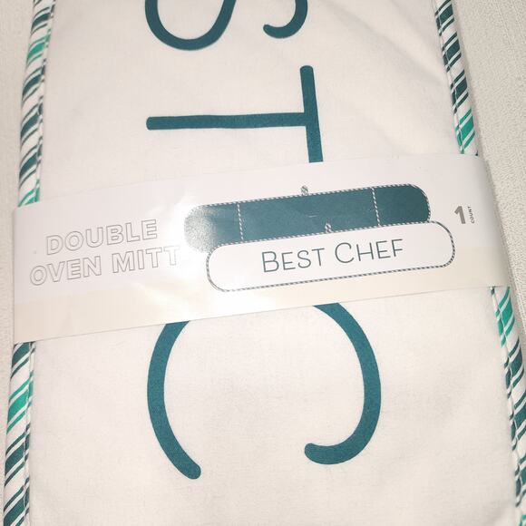 Double oven mitt ''best chef'' measurements 7'' x 36'' - Picture 3 of 5